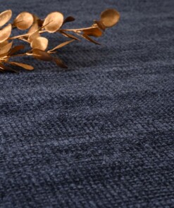 Tapis en viscose - Gem bleu - close up, thumbnail