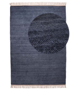 Tapis en viscose - Gem bleu - overzicht