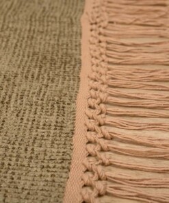 Tapis en viscose - Gem vert olive - close up, thumbnail Tapis en viscose - Gem vert olive - close up, thumbnail