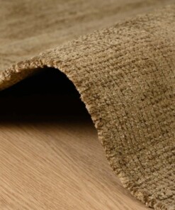 Tapis en viscose - Gem vert olive - close up, thumbnail Tapis en viscose - Gem vert olive - close up, thumbnail