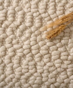 Tapis en laine - Agder blanc - close up, thumbnail Tapis en laine - Agder blanc - close up, thumbnail