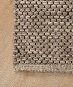 Tapis en laine - Odda gris clair/taupe - close up, thumbnail Tapis en laine - Odda gris clair/taupe - close up, thumbnail