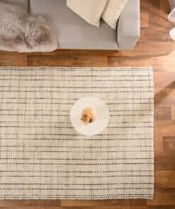Tapis en laine - Verdal Crème/gris - overzicht sfeer