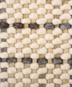 Tapis en laine - Verdal Crème/gris - close up materiaal
