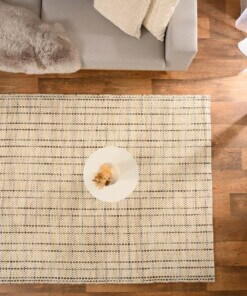 Tapis en laine - Verdal Crème/vert - overzicht sfeer