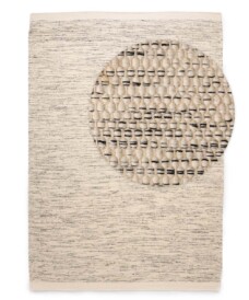 Tapis en laine - Ulstein blanc/noir - overzicht, thumbnail