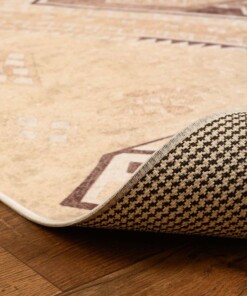 Tapis berbère lavable - Moderna Crème - close up vouw, thumbnail