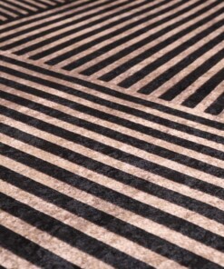 Tapis design lavable - Moderna noir/or - close up materiaal, thumbnail