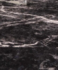 Tapis marbre lavable - Moderna noir - close up materiaal, thumbnail Tapis marbre lavable - Moderna noir - close up materiaal, thumbnail