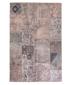 Tapis patchwork - Fade Dreamer beige - overzicht boven