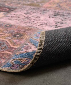 Tapis patchwork - Fade Dreamer violet - close up vouw, thumbnail Tapis patchwork - Fade Dreamer violet - close up vouw, thumbnail