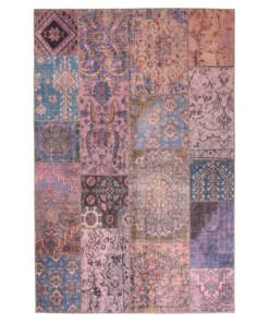 Tapis patchwork - Fade Dreamer violet - overzicht boven