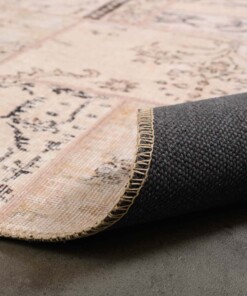 Tapis patchwork - Fade Heritage beige - close up vouw, thumbnail Tapis patchwork - Fade Heritage beige - close up vouw, thumbnail