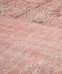 Tapis patchwork - Fade Heritage beige/terracota - close up materiaal, thumbnail Tapis patchwork - Fade Heritage beige/terracota - close up materiaal, thumbnail
