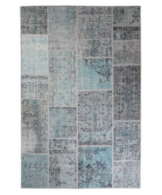 Tapis patchwork - Fade Heritage gris/turquoise - overzicht boven, thumbnail Tapis patchwork - Fade Heritage gris/turquoise - overzicht boven, thumbnail