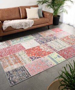 Tapis patchwork - Fade Heritage Multicolore - sfeer, thumbnail