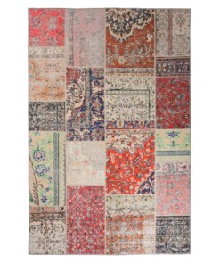 Tapis patchwork - Fade Heritage Multicolore - overzicht boven, thumbnail