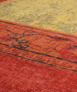 Tapis patchwork - Fade Heritage rouge/Multicolore - close up materiaal, thumbnail