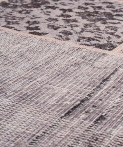 Tapis patchwork - Fade Heritage taupe - close up materiaal, thumbnail Tapis patchwork - Fade Heritage taupe - close up materiaal, thumbnail