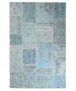 Tapis patchwork - Fade Heritage turquoise - overzicht boven, thumbnail