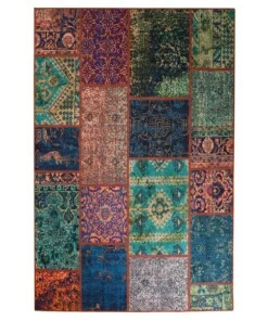 Tapis patchwork - Fade No.1 Multicolore - overzicht boven