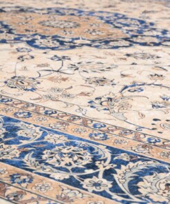 Tapis persan lavable - Moderna bleu - close up materiaal, thumbnail Tapis persan lavable - Moderna bleu - close up materiaal, thumbnail