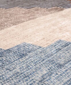 Tapis rétro lavable - Moderna bleu - close up materiaal, thumbnail Tapis rétro lavable - Moderna bleu - close up materiaal, thumbnail