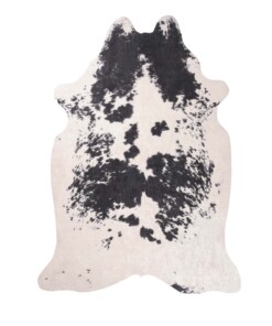 Tapis en peau de vache - Happy Spotted Cow noir/blanc - overzicht boven, thumbnail Tapis en peau de vache - Happy Spotted Cow noir/blanc - overzicht boven, thumbnail