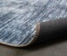 Tapis vintage - Fade Blend bleu - close up vouw, thumbnail