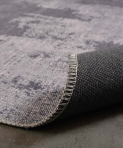 Tapis vintage - Fade Mystic gris - close up vouw, thumbnail