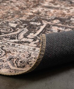 Tapis vintage - Fade No.3 beige - close up vouw, thumbnail Tapis vintage - Fade No.3 beige - close up vouw, thumbnail