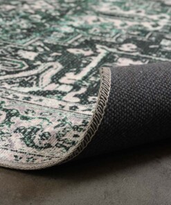 Tapis vintage - Fade No.3 vert - close up vouw, thumbnail Tapis vintage - Fade No.3 vert - close up vouw, thumbnail