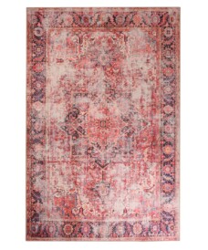 Tapis vintage - Fade Noble rouge - overzicht boven, thumbnail