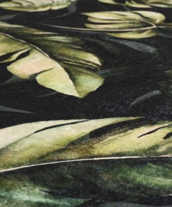 Tapis Jungle lavable - Moderna vert - close up materiaal, thumbnail
