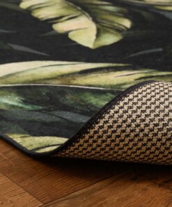Tapis Jungle lavable - Moderna vert - close up vouw, thumbnail