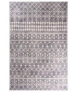 Tapis Géométrique lavable - Moderna gris/blanc - overzicht boven