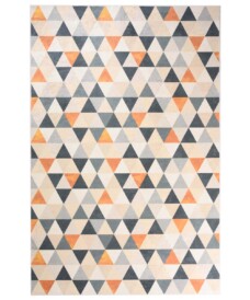 Tapis Géométrique lavable - Moderna vert/jaune - overzicht boven, thumbnail