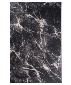 Tapis marbre lavable - Moderna noir - overzicht boven, thumbnail