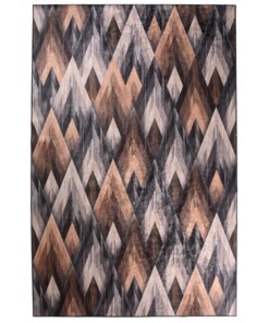 Tapis Moderne lavable - Moderna marron - overzicht boven