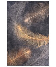 Tapis Moderne lavable - Moderna noir/or - overzicht boven, thumbnail Tapis Moderne lavable - Moderna noir/or - overzicht boven, thumbnail