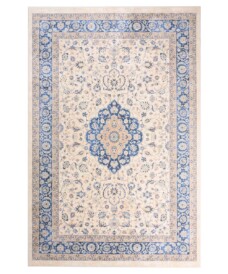 Tapis persan lavable - Moderna bleu - overzicht boven, thumbnail