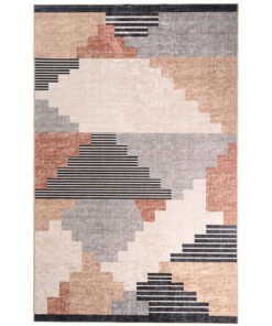 Tapis rétro lavable - Moderna marron - overzicht boven