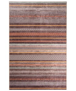 Tapis rétro lavable - Moderna marron/multicolore - overzicht boven