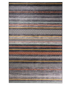 Tapis rétro lavable - Moderna gris/multicolore - overzicht boven