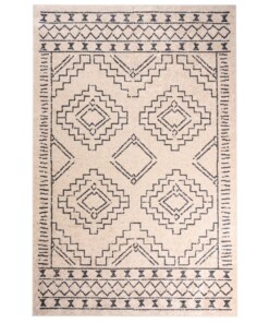 Tapis lavable - Moderna Crème/noir - overzicht boven