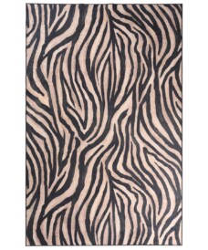 Tapis Zèbre lavable - Moderna noir/marron - overzicht boven, thumbnail