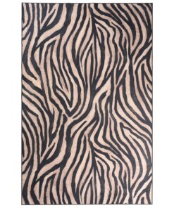 Tapis Zèbre lavable - Moderna noir/marron - overzicht boven
