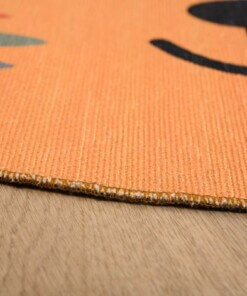Tapis enfant chat - Smile orange Tapis enfant chat - Smile orange