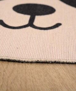 Tapis enfant panda - Smile blanc/noir Tapis enfant panda - Smile blanc/noir