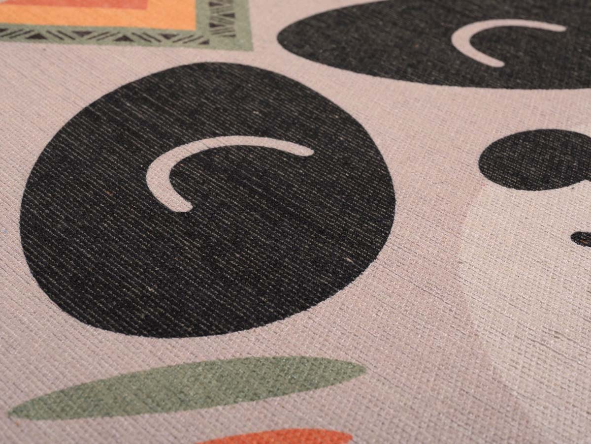 Tapis enfant raton - Smile gris Tapis enfant raton - Smile gris